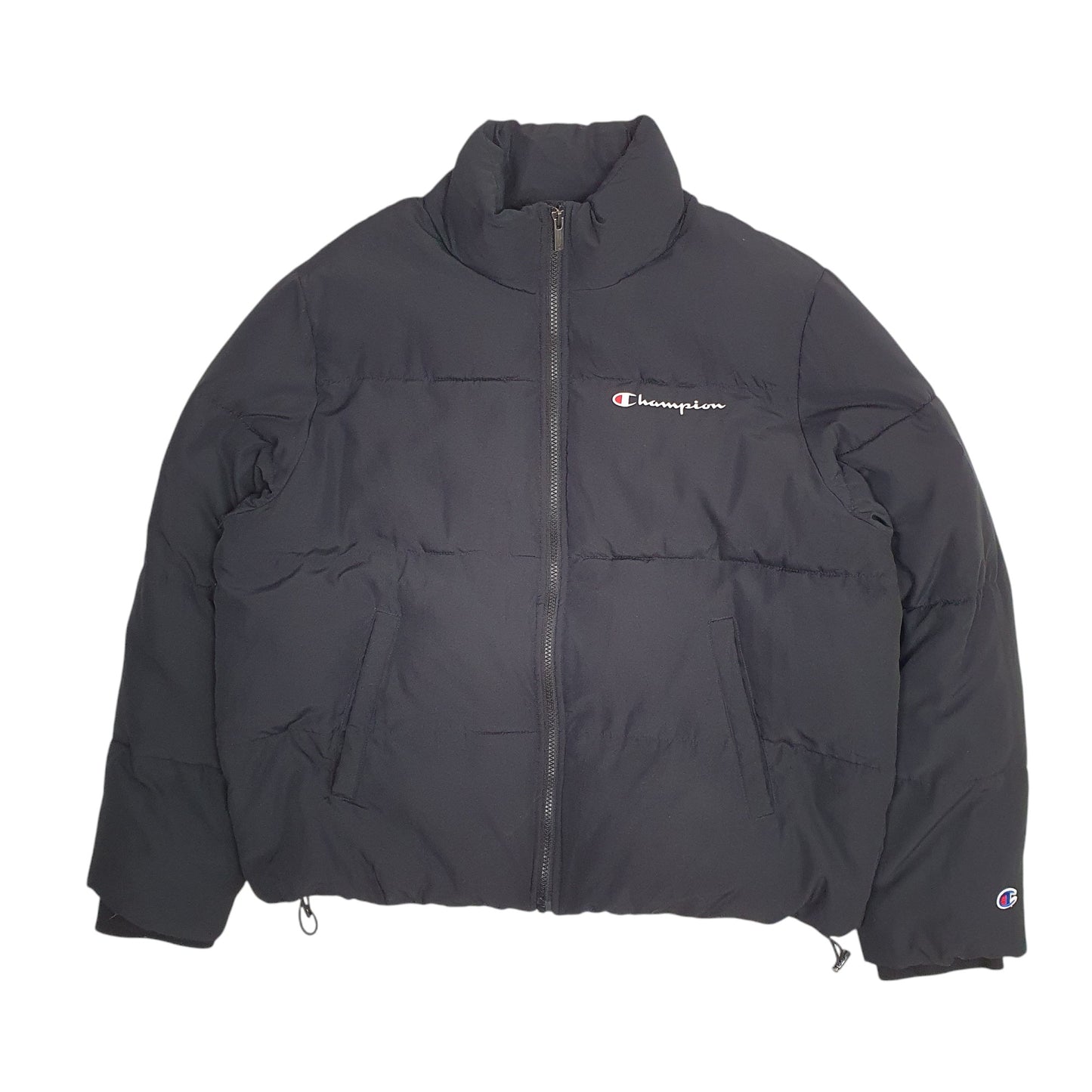 Mens Black Champion  Full Zip Coat