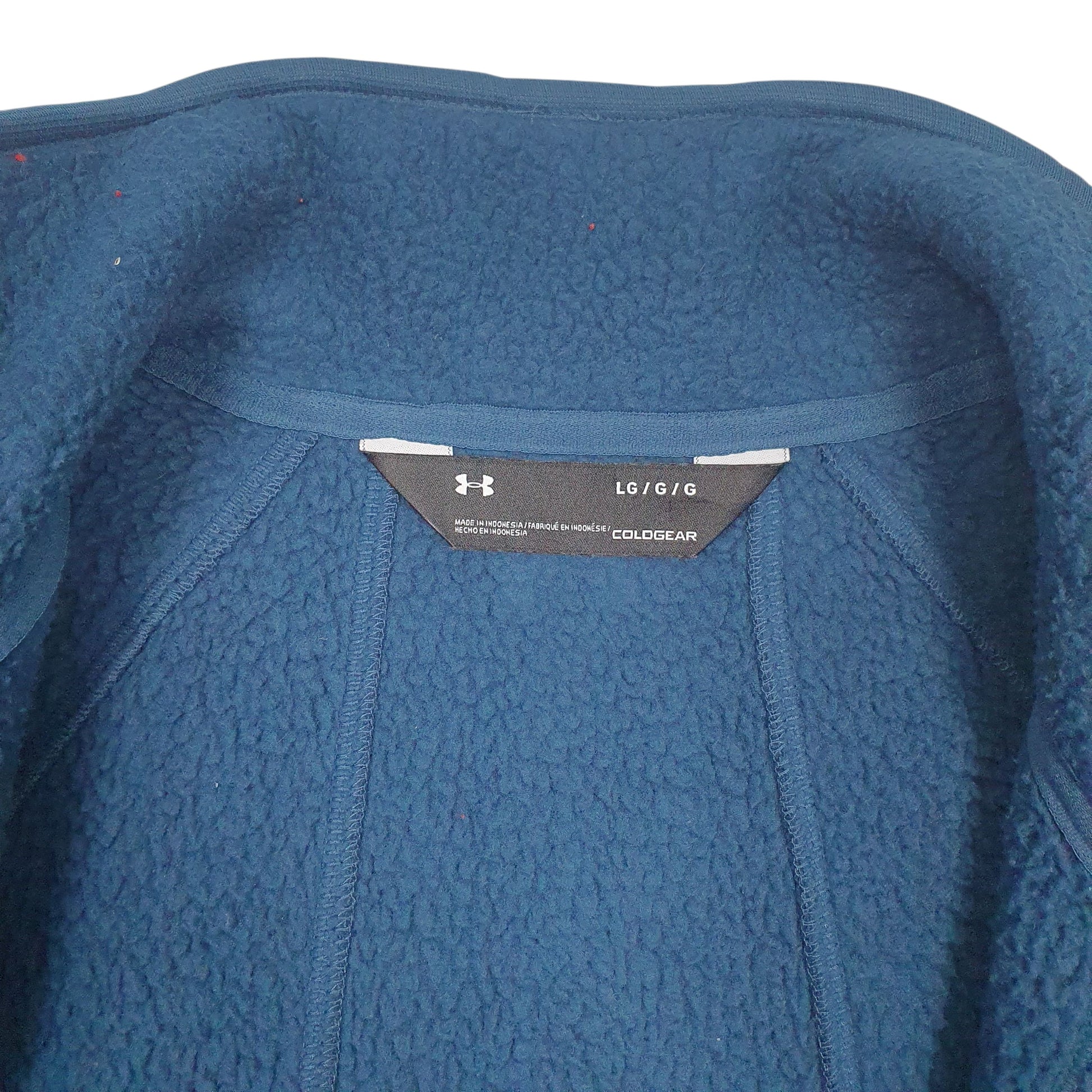 Womens Blue Under Armour Cold Gear Quarter Zip Coat