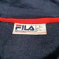Mens Red Fila Spellout Hoodie Jumper