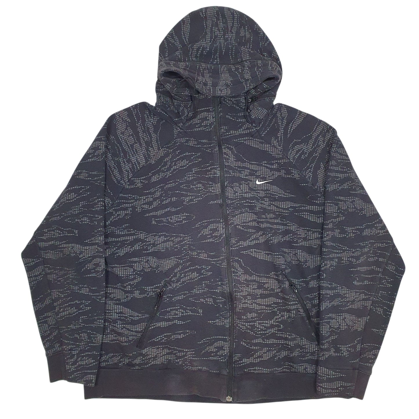 Mens Black Nike  Full Zip Jumper