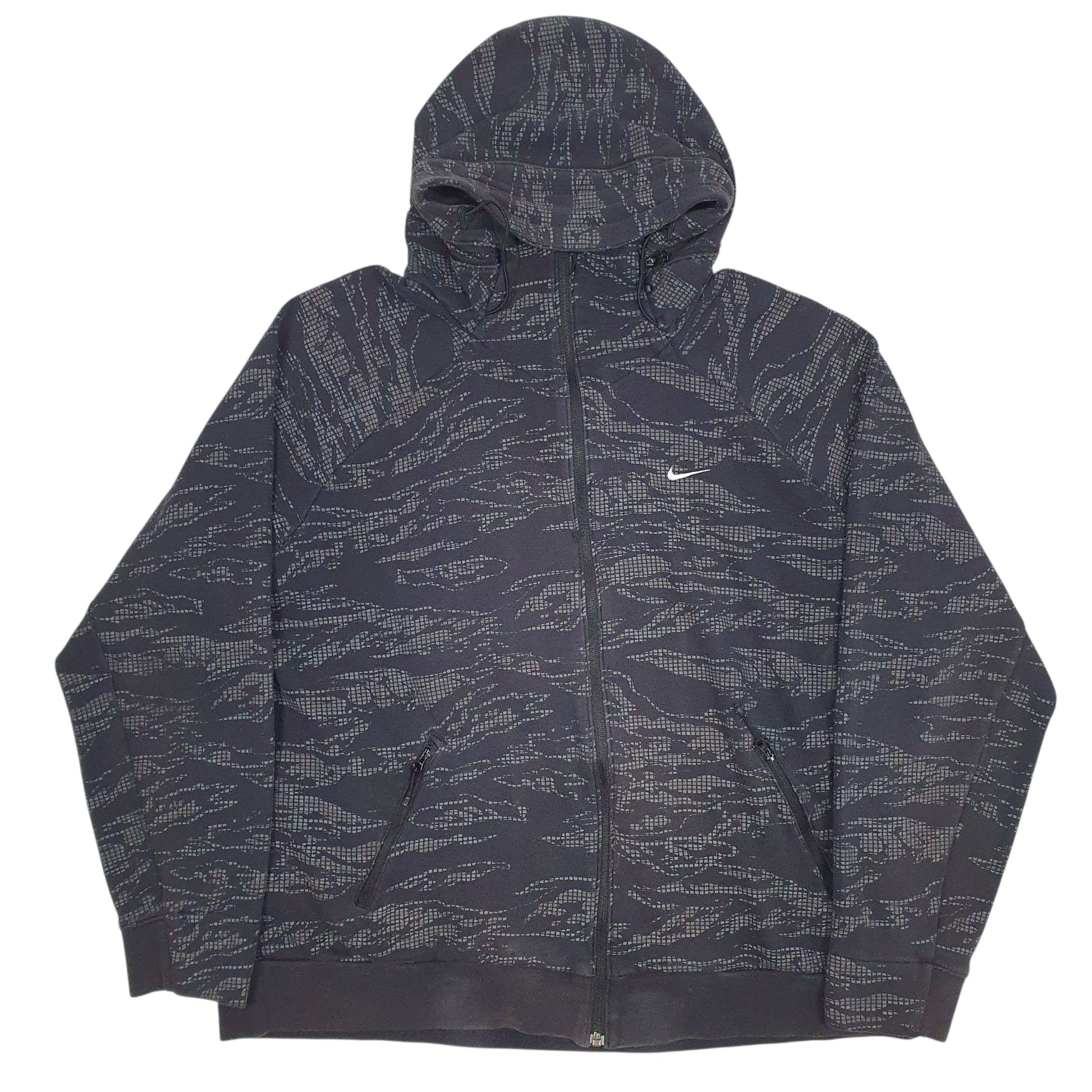 Mens Black Nike  Full Zip Jumper