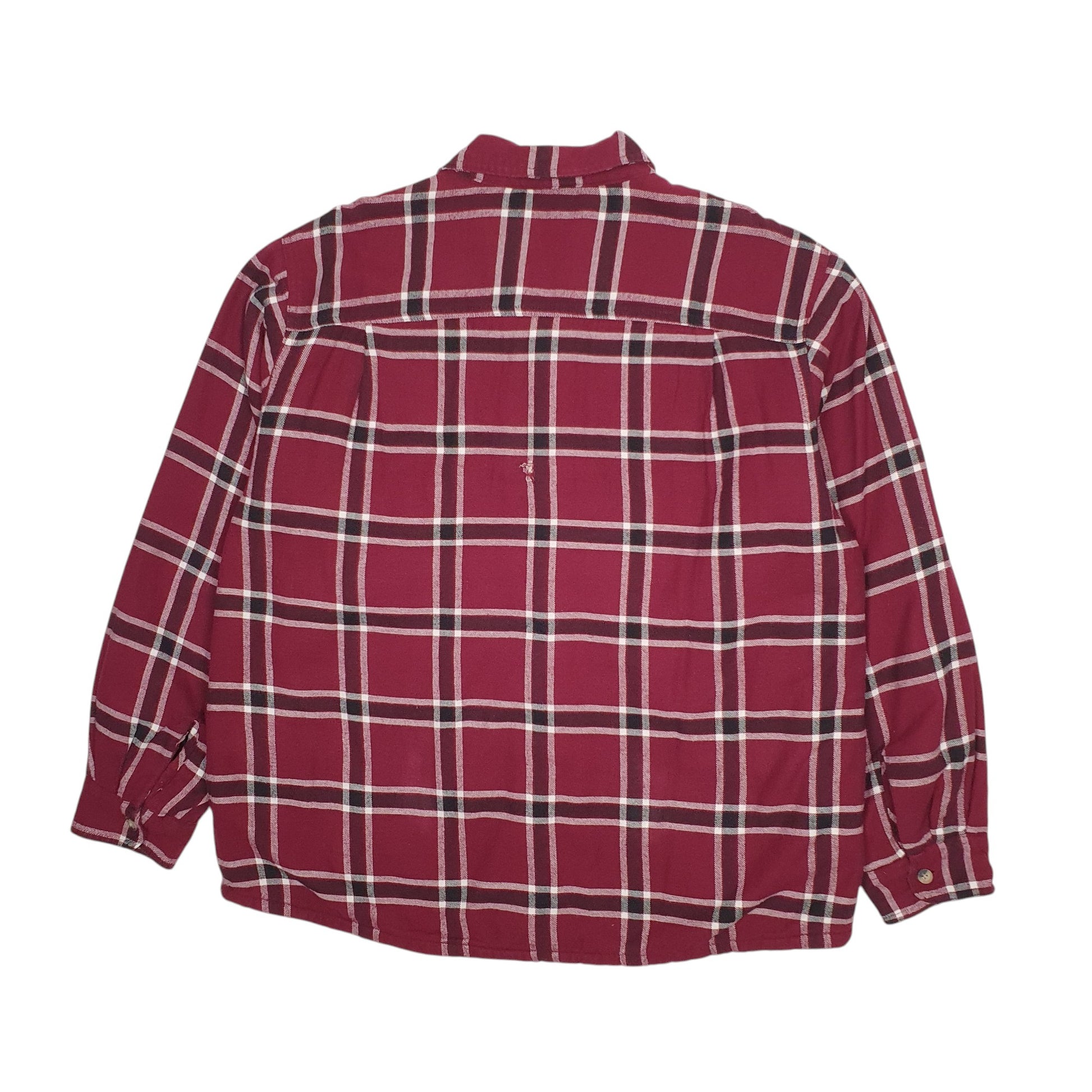 Mens Burgundy Wrangler Sherpa Lined  Coat