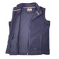 Womens Blue Oxford  Gilet Jumper
