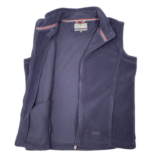 Womens Blue Oxford  Gilet Jumper