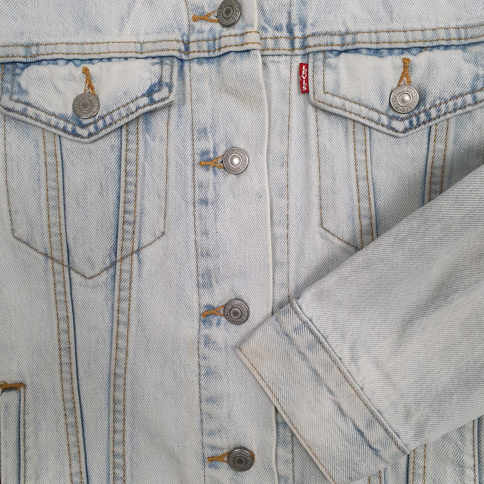 Womens Blue Levis  Hoodie Coat