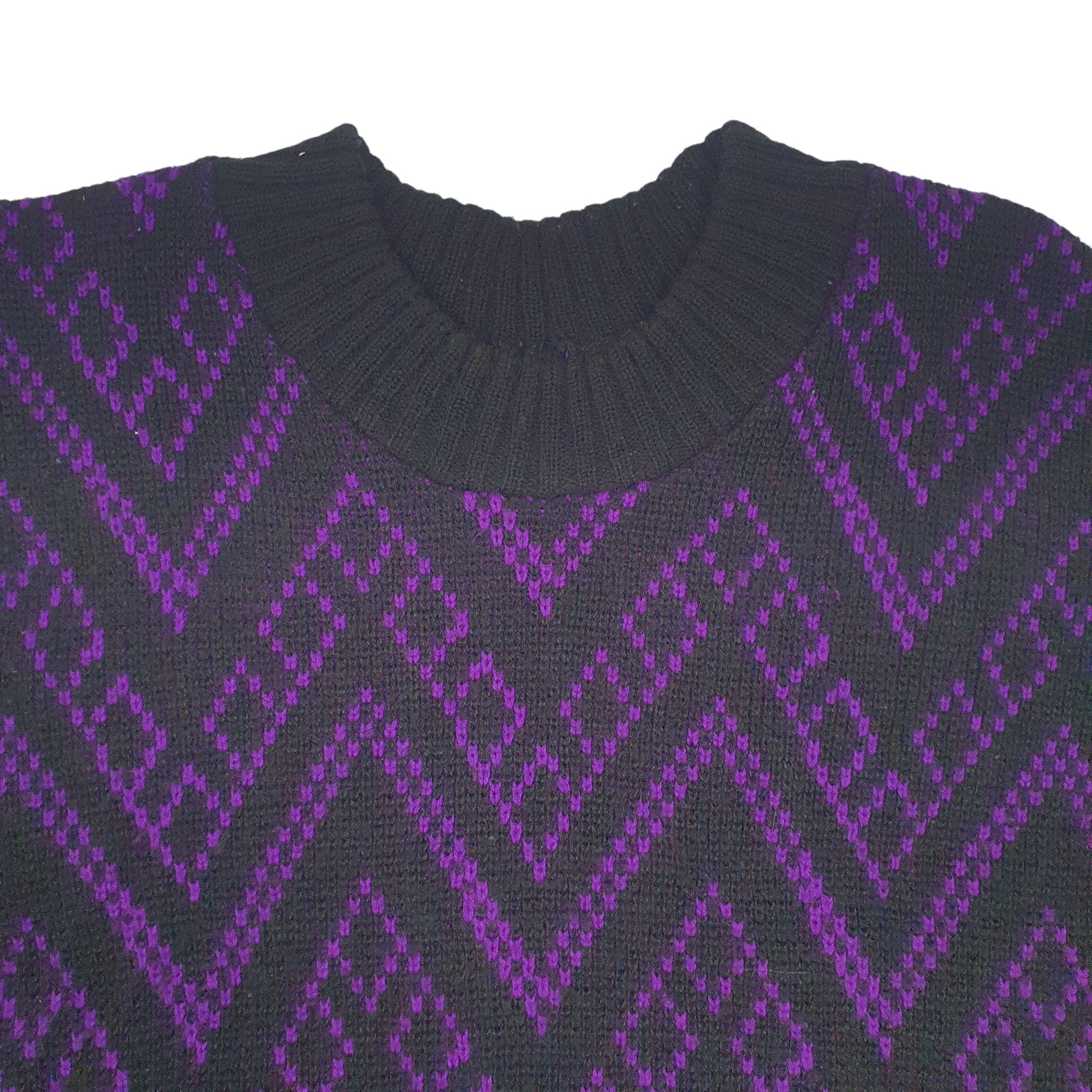 Mens Black Unbranded Knit Crewneck Jumper