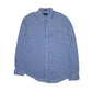 Mens Blue GANT Tee-Off Pique Long Sleeve Shirt