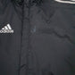 Mens Black Adidas  Crewneck Coat