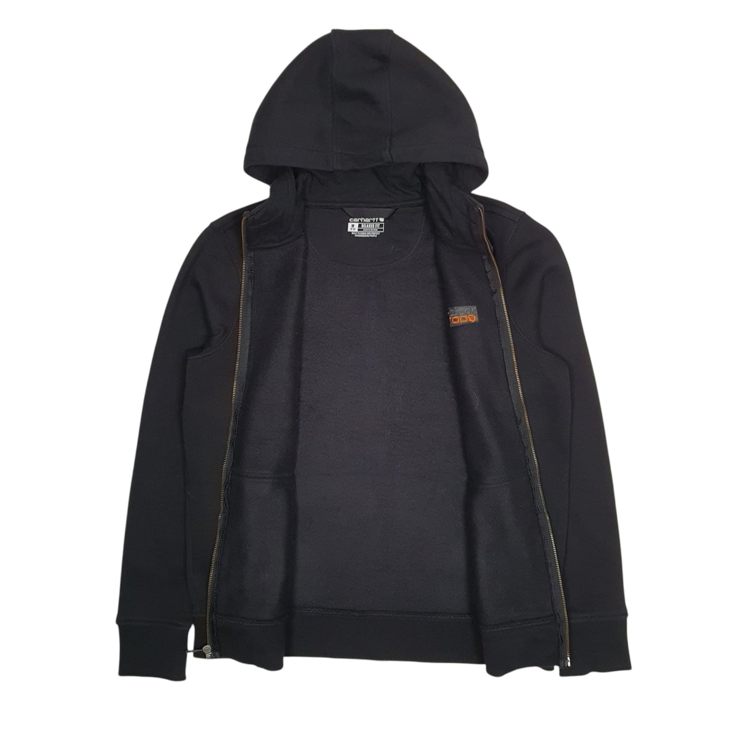 Womens Black Carhartt Hoodie Full Zip Jumper
