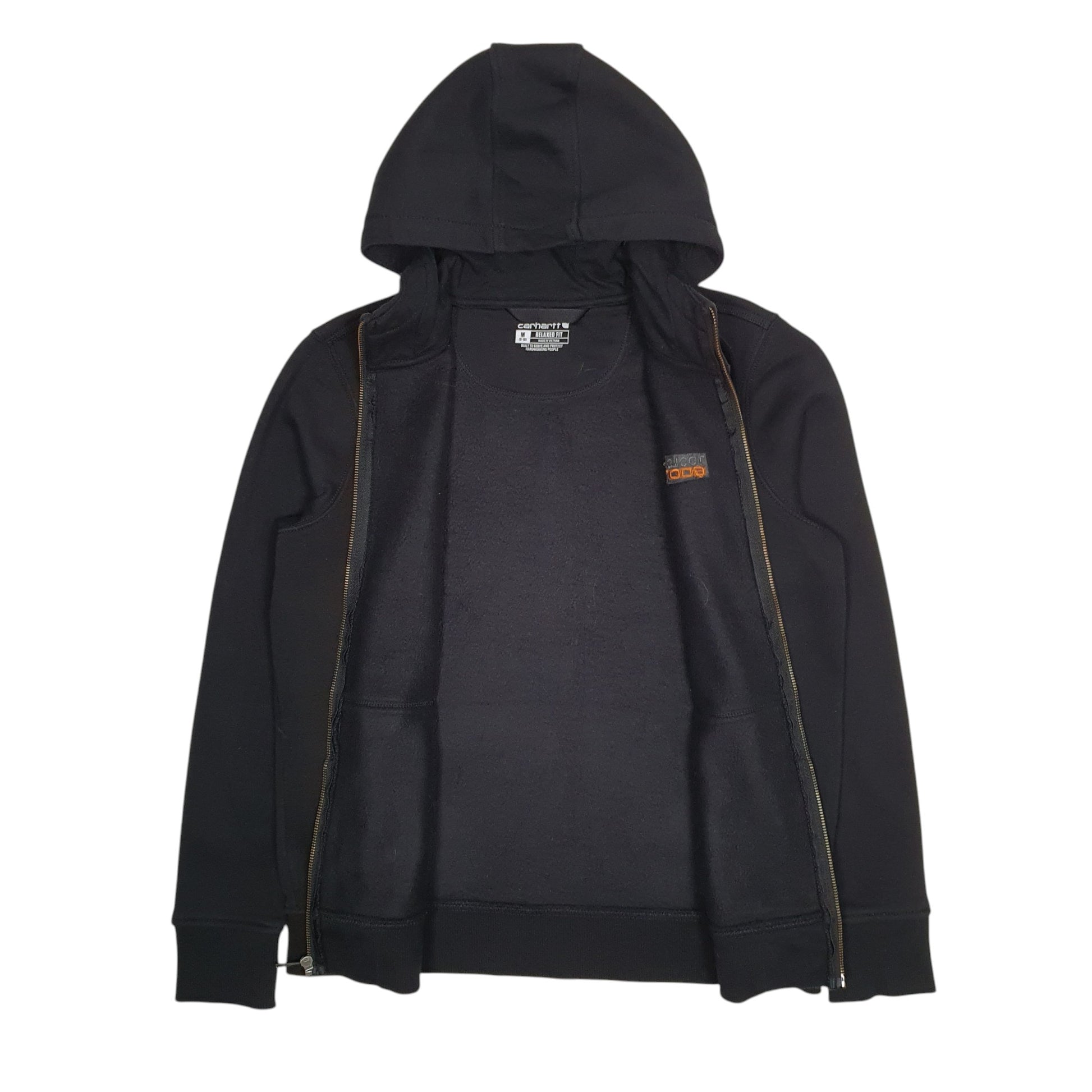 Womens Black Carhartt Hoodie Full Zip Jumper