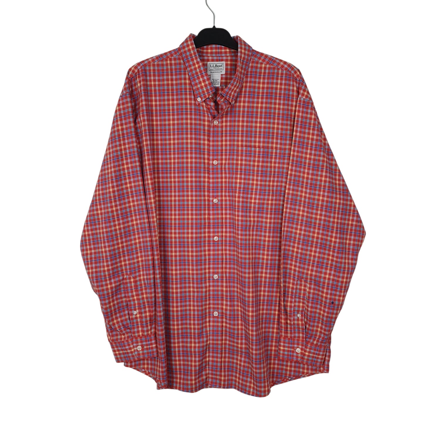 Mens Red L.L.Bean  Long Sleeve Shirt
