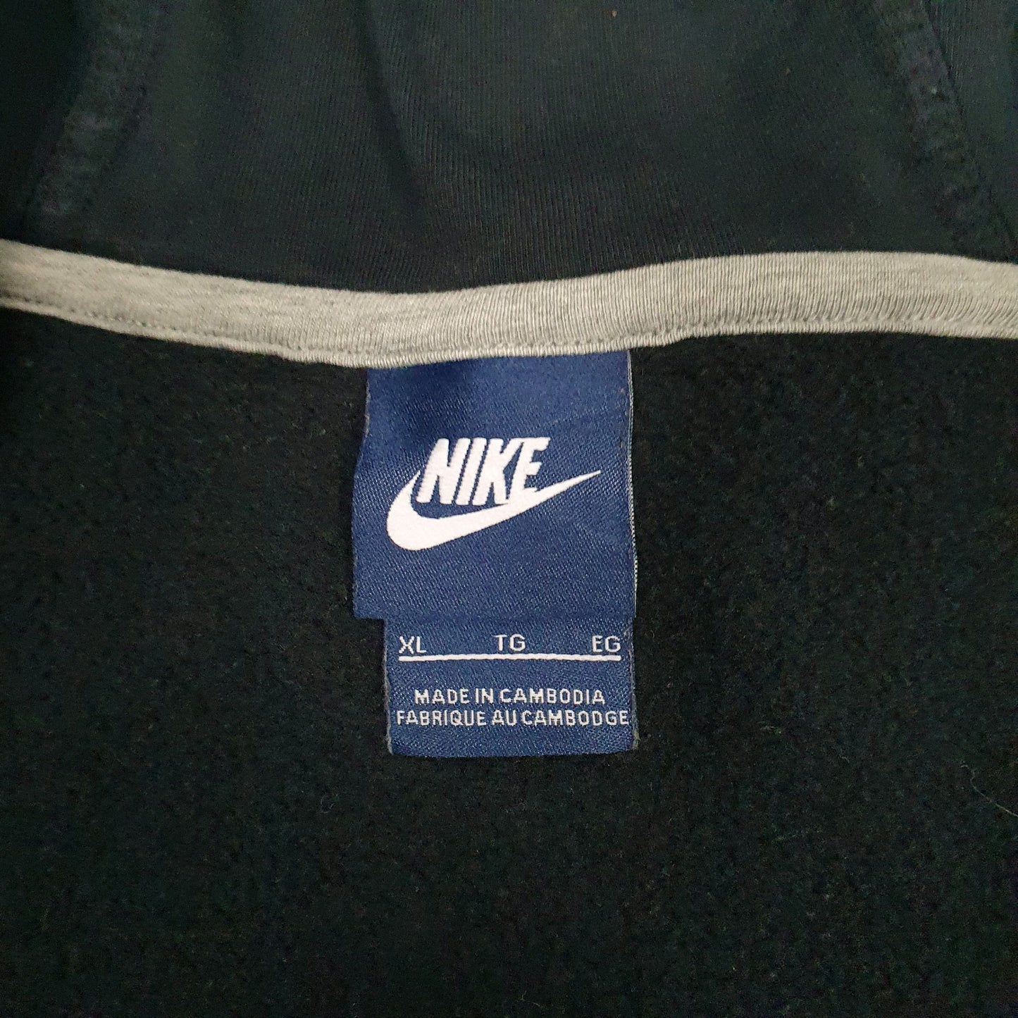 Mens Black Nike  Full Zip Jumper