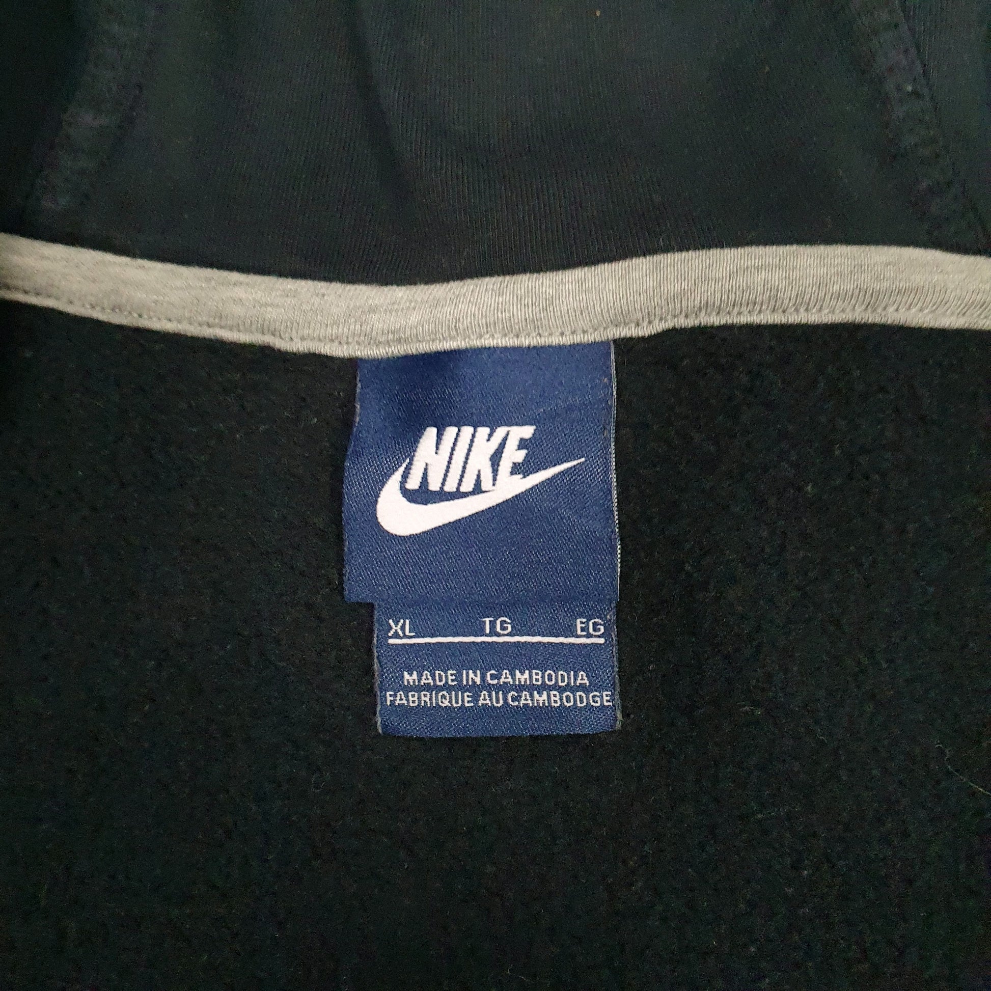 Mens Black Nike  Full Zip Jumper