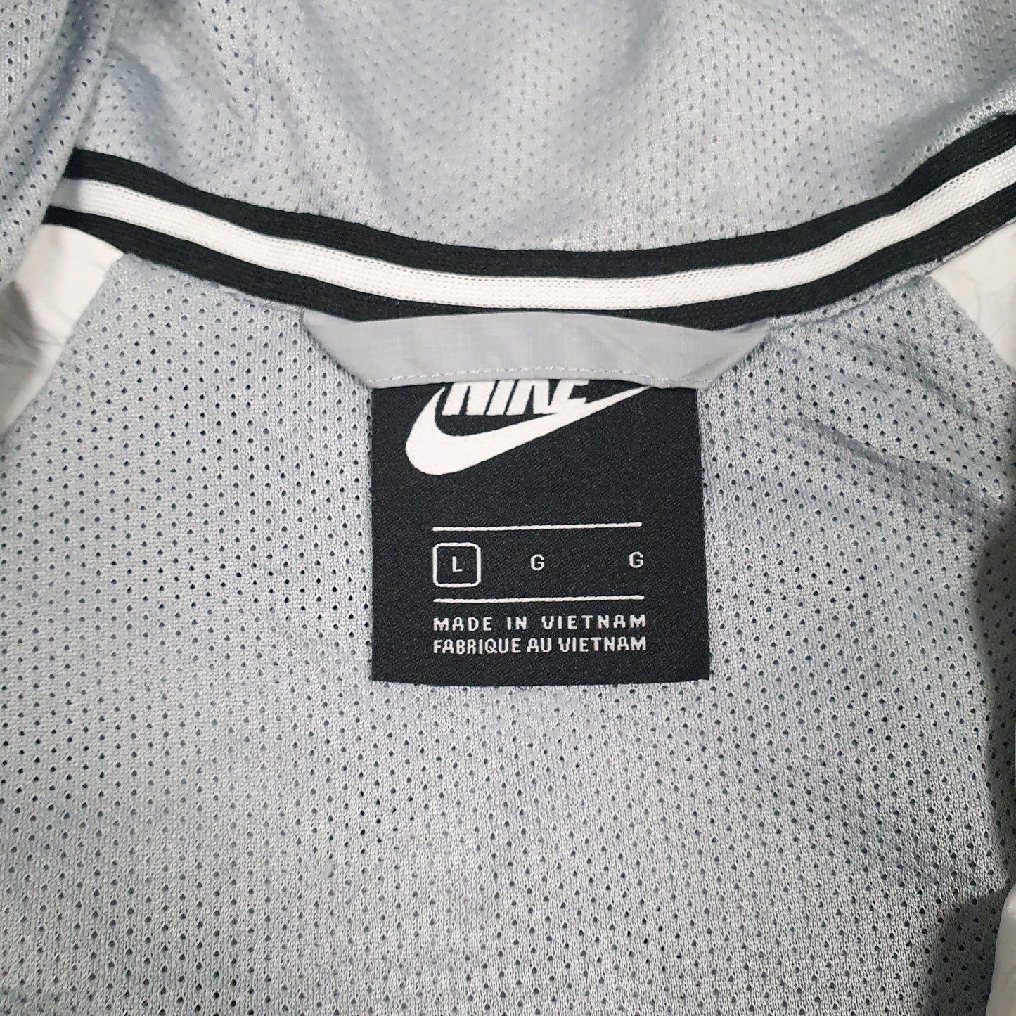 Womens White Nike  Crewneck Coat