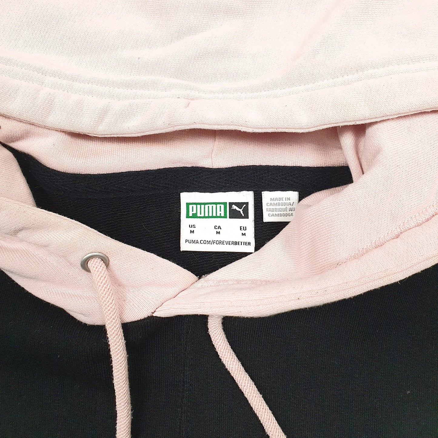 Mens Black Puma Baggy Fit Hoodie Jumper