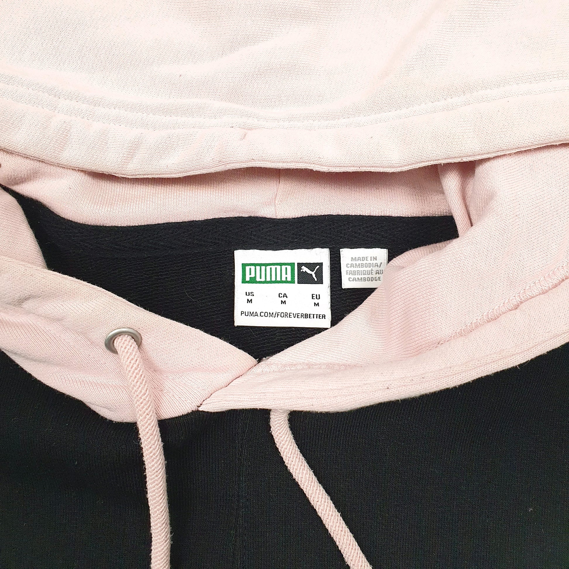 Mens Black Puma Baggy Fit Hoodie Jumper