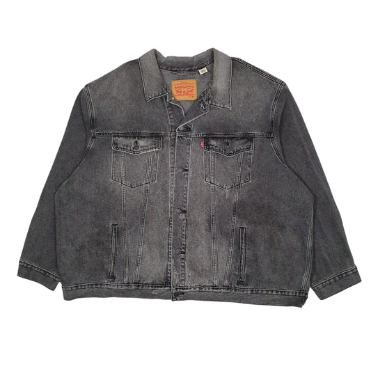 Mens Grey Levis Type 3 Trucker  Coat