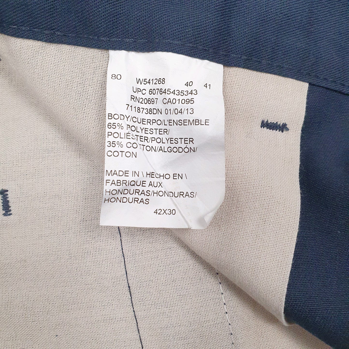 Mens Navy Dickies   Trousers