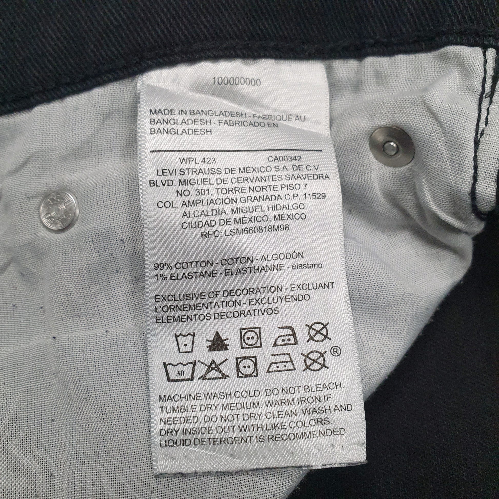 Mens Black Levis   Jeans