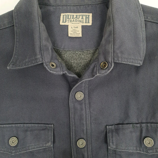 Mens Blue Duluth Trading Co Workwear Fleece Lined  Coat