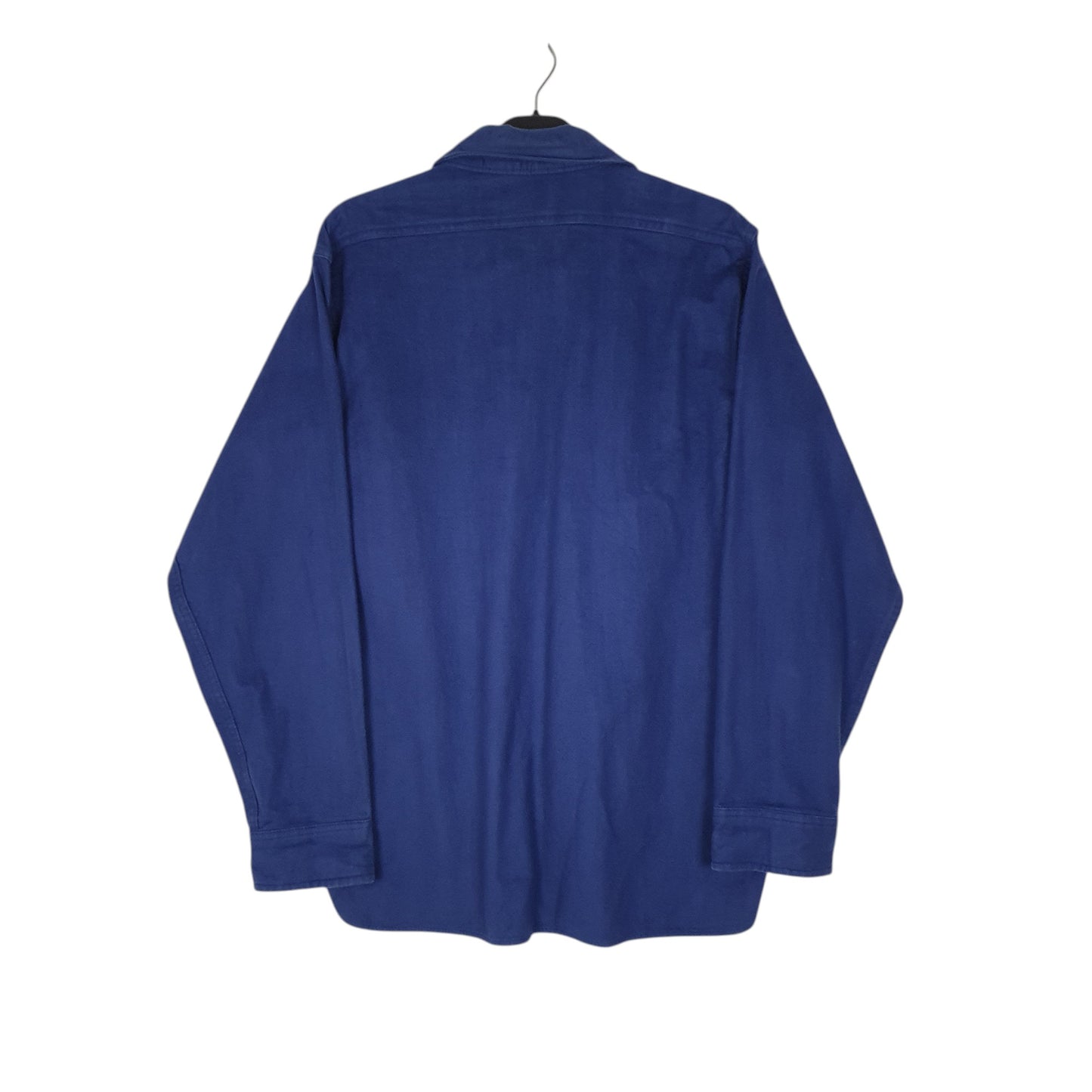 Mens Navy Woolrich Vintage 1980s Made In USA Chamois  Shirt