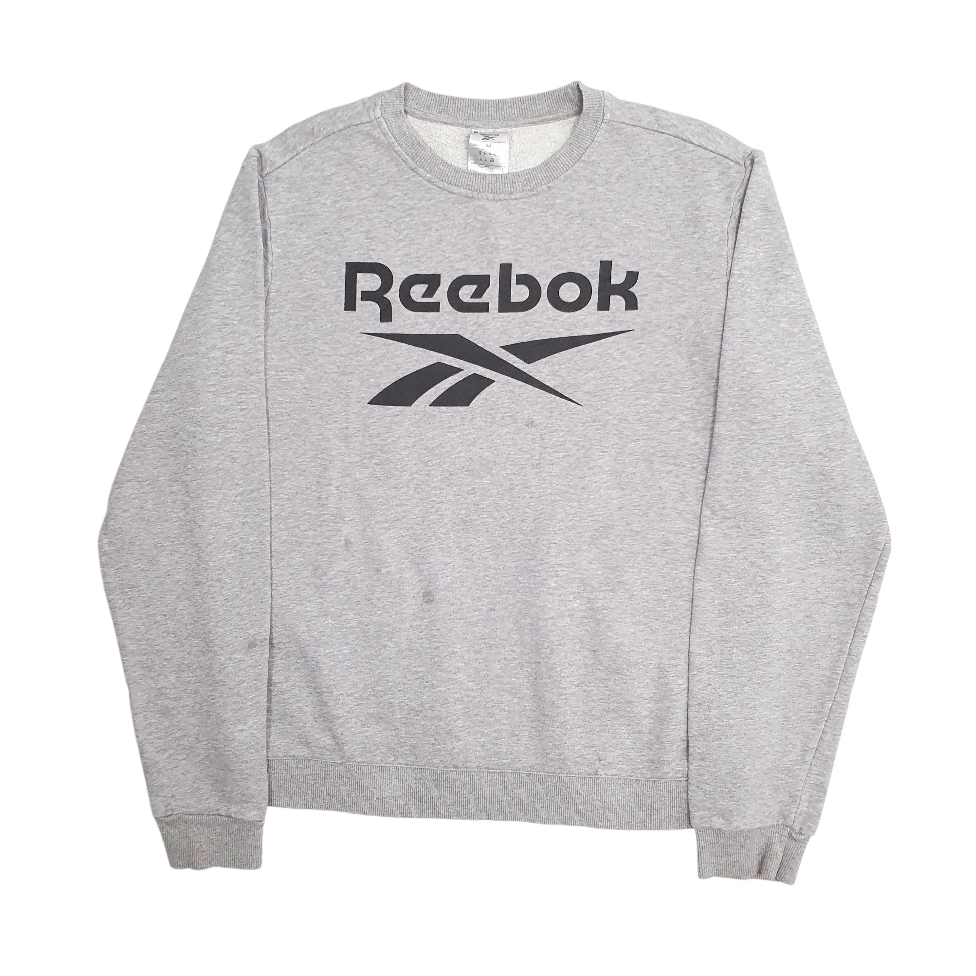 Mens Grey Reebok  Crewneck Jumper