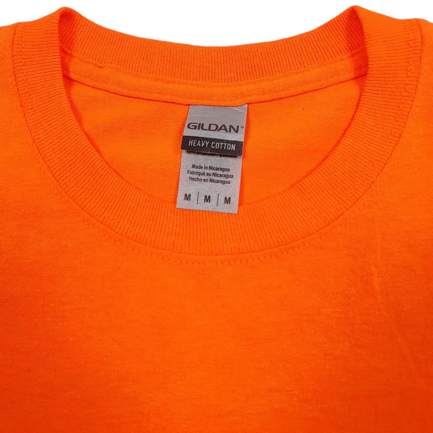 Mens Orange Gildan   T Shirt