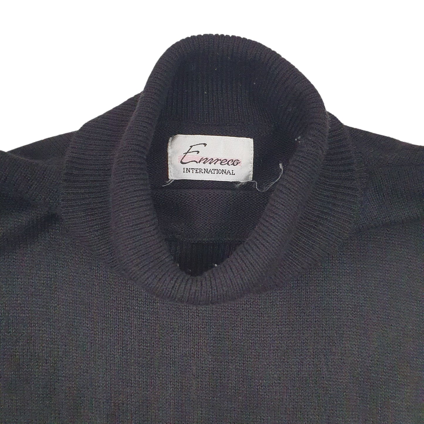 Womens Black Emreco  Turtle Neck Jumper