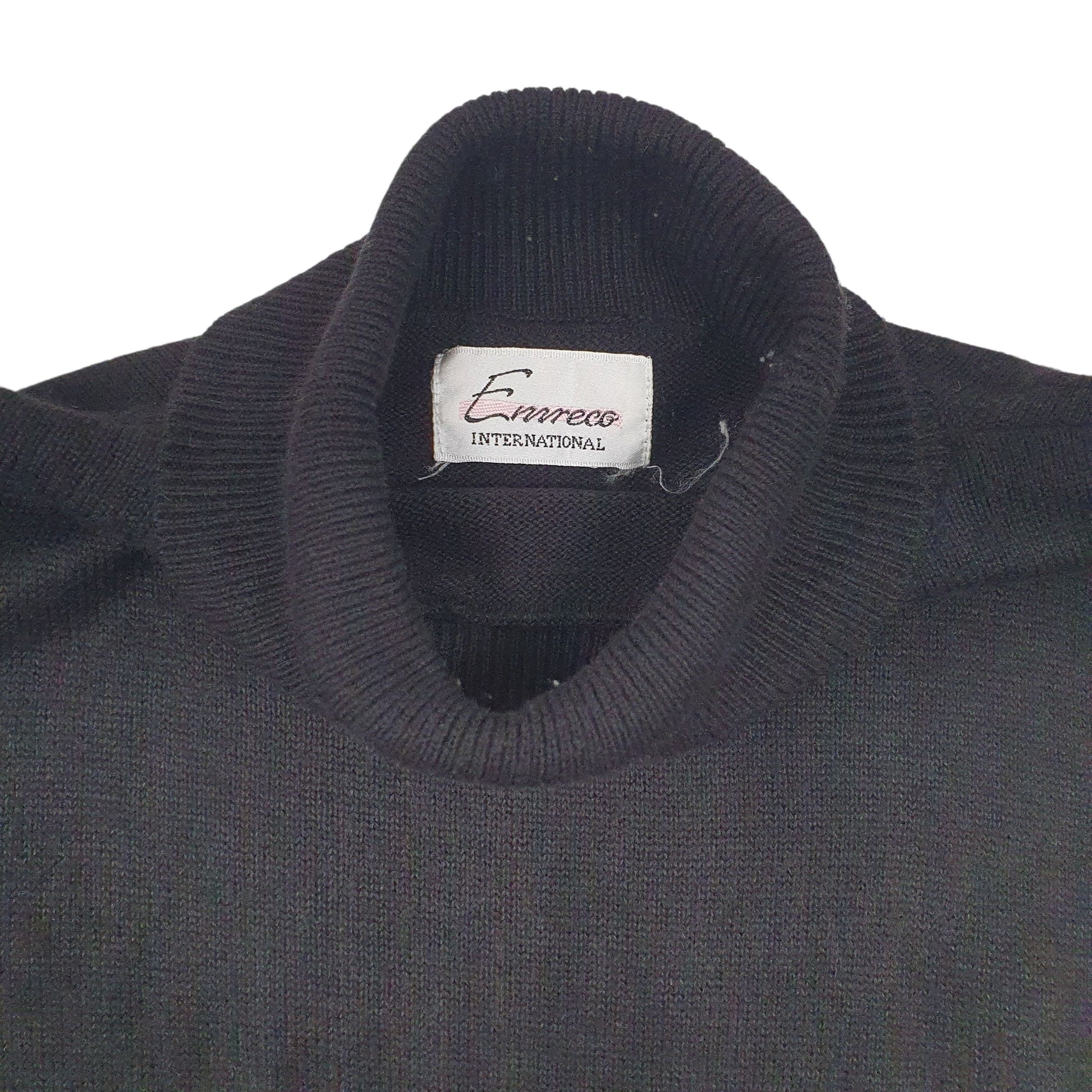 Womens Black Emreco  Turtle Neck Jumper