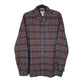 Mens Grey L.L.Bean Thick Flannel Long Sleeve Shirt