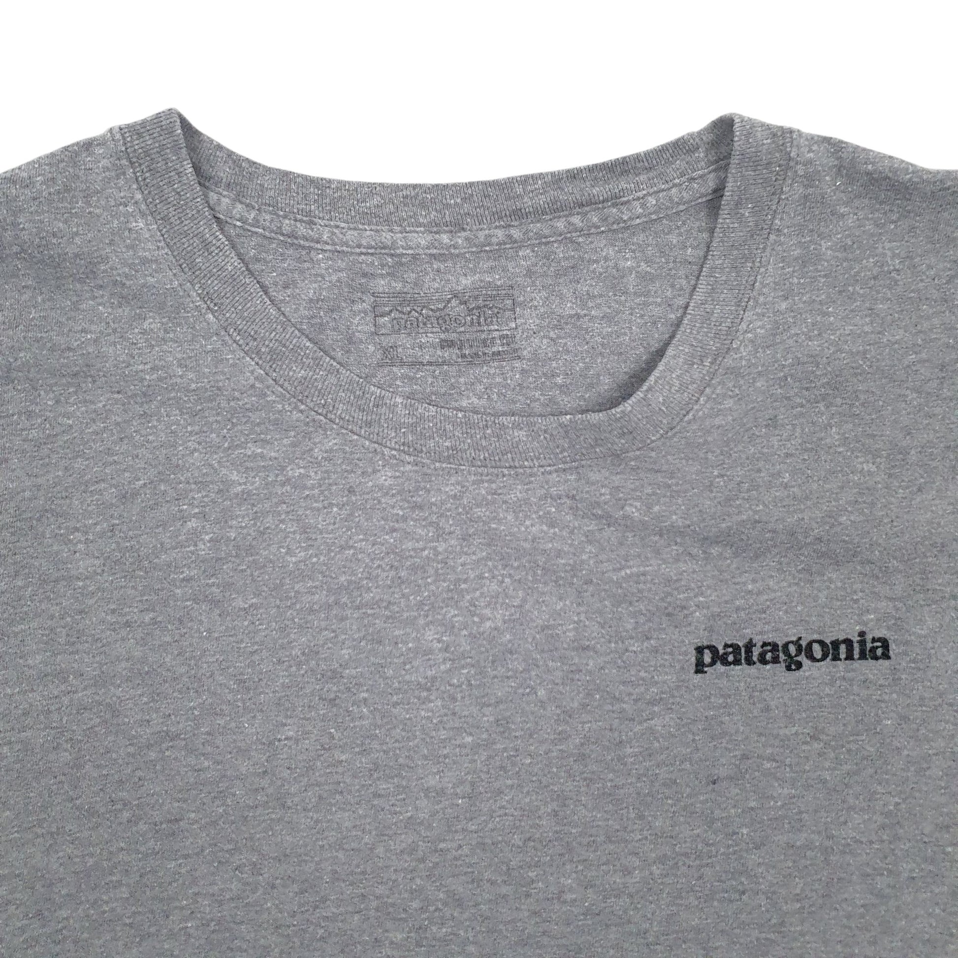 Mens Grey Patagonia   T Shirt
