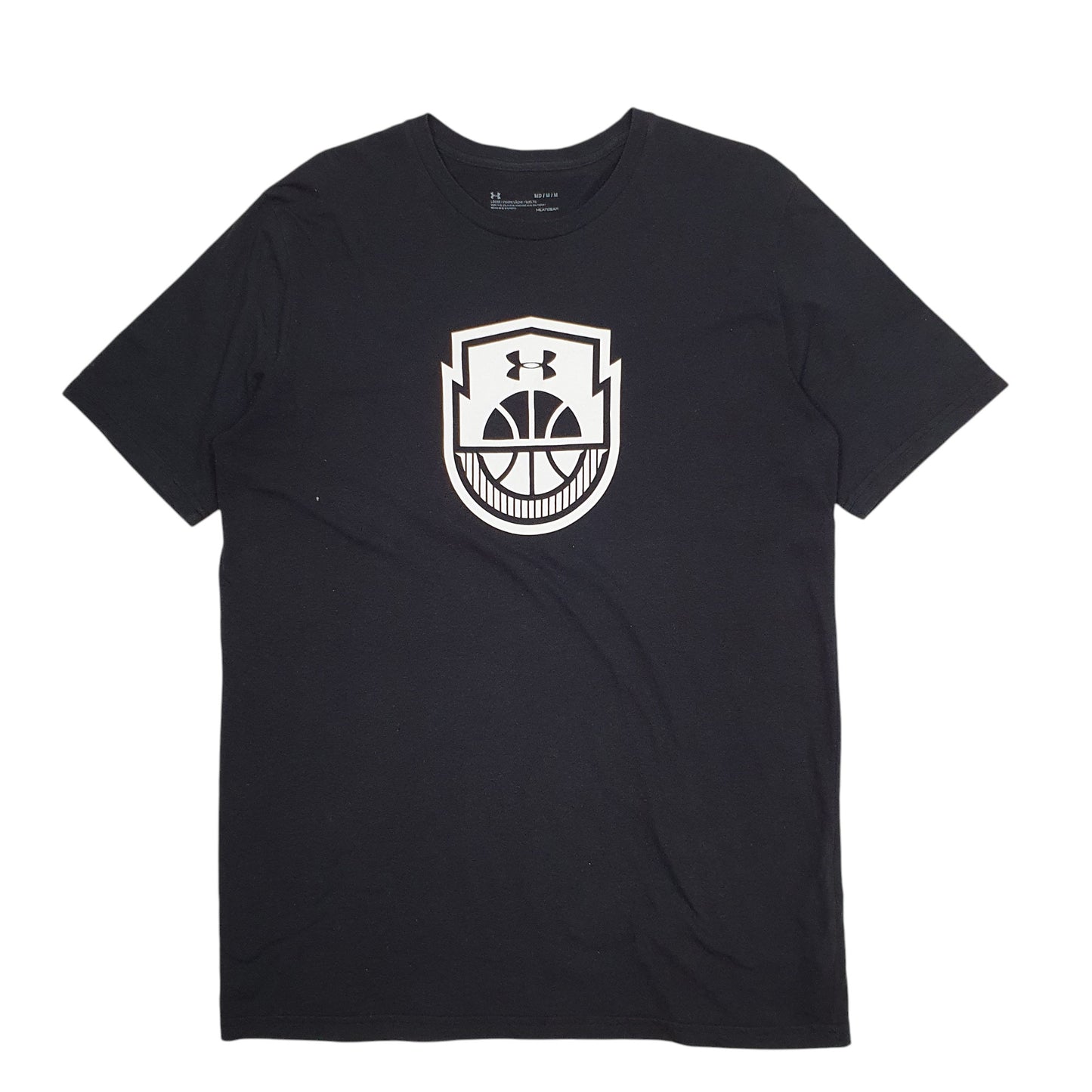 Mens Black Underarmour Heatgear Basketball Short Sleeve T Shirt