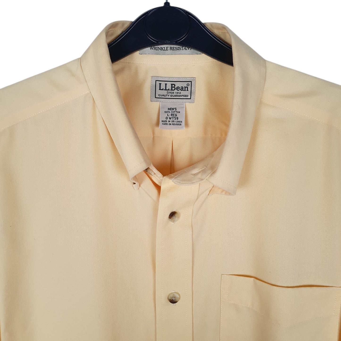 Mens Yellow L.L.Bean   Shirt