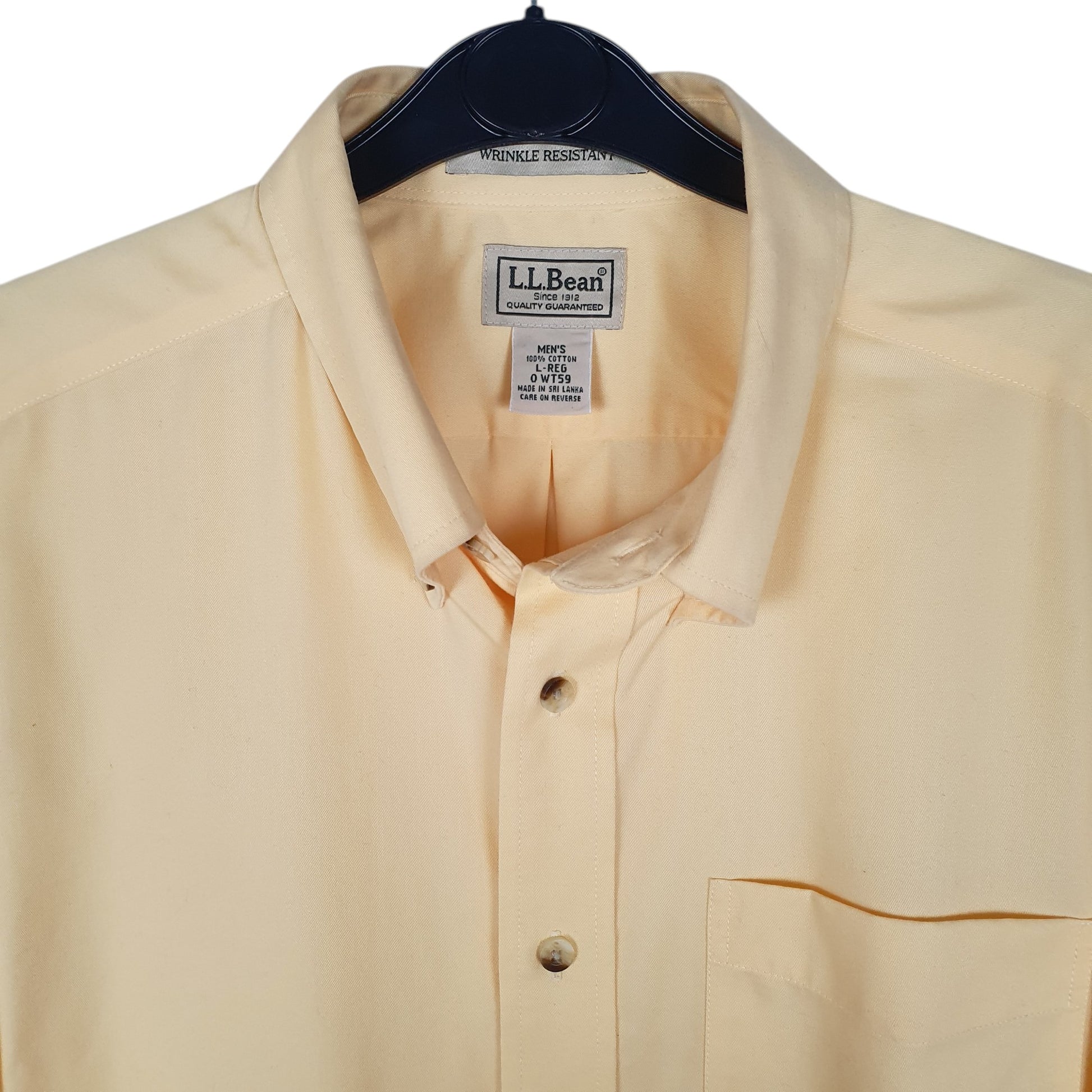 Mens Yellow L.L.Bean   Shirt