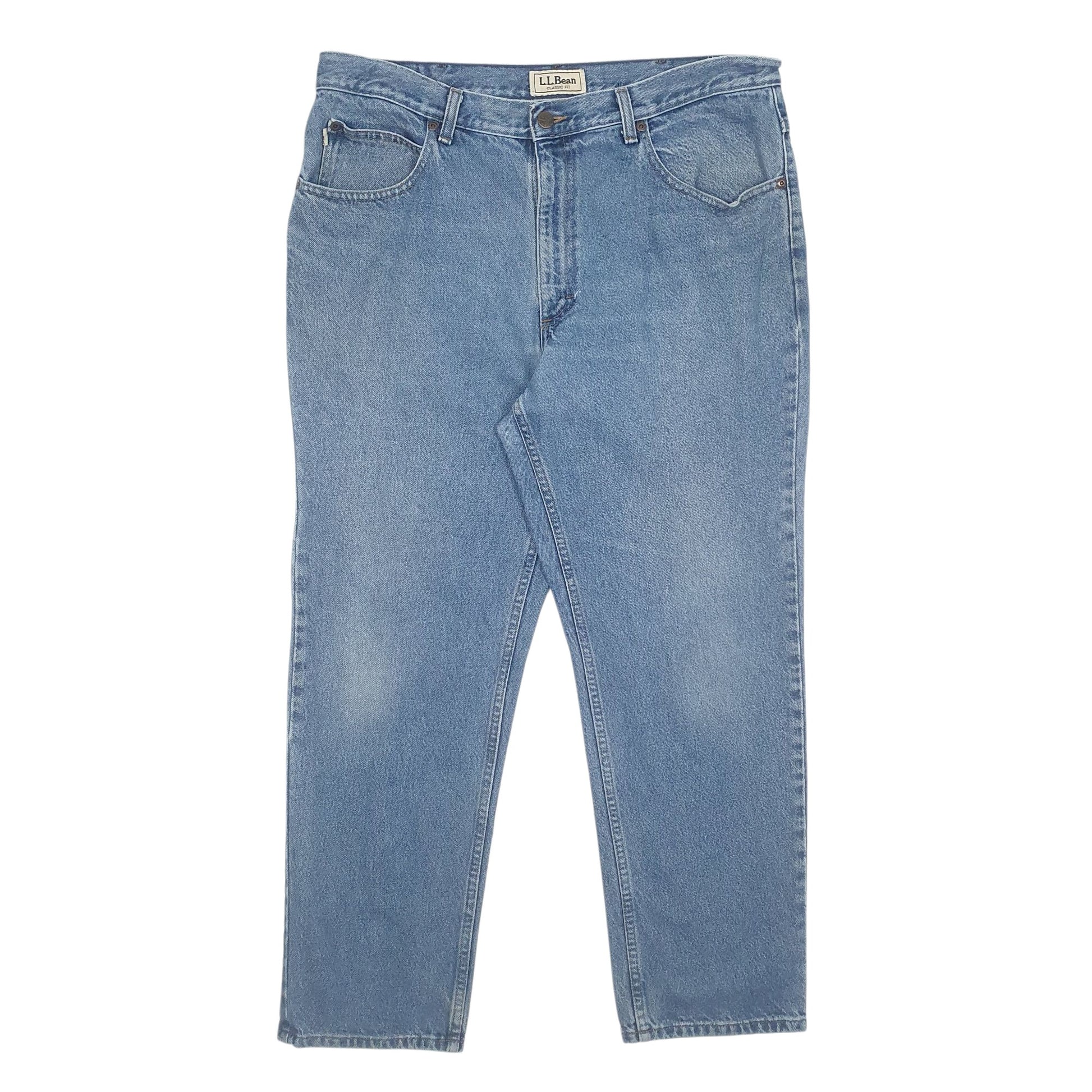 Mens Blue L.L.Bean  Classic Fit JeansW37 L29