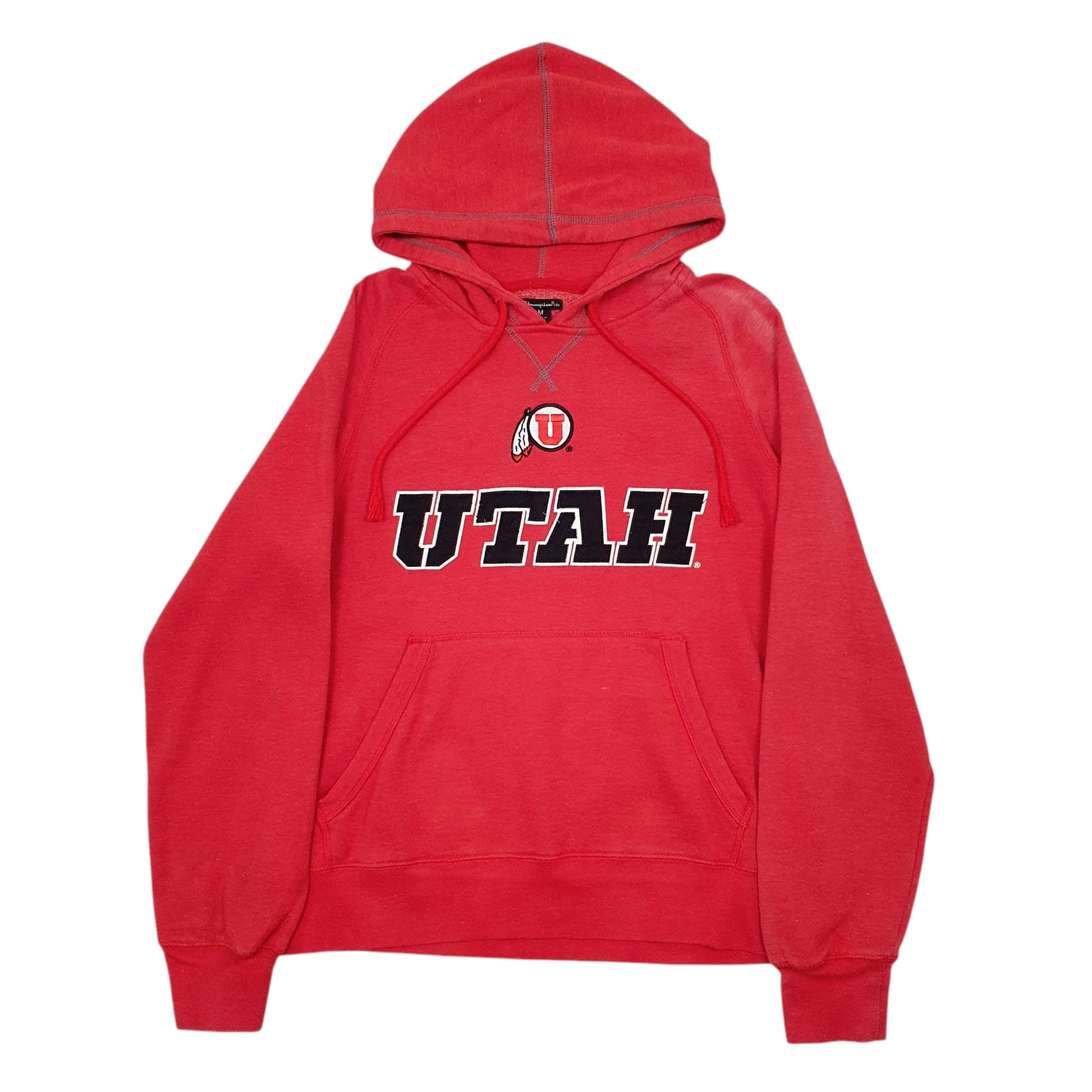 Womens Red Champion Utah Hoodie Jumper