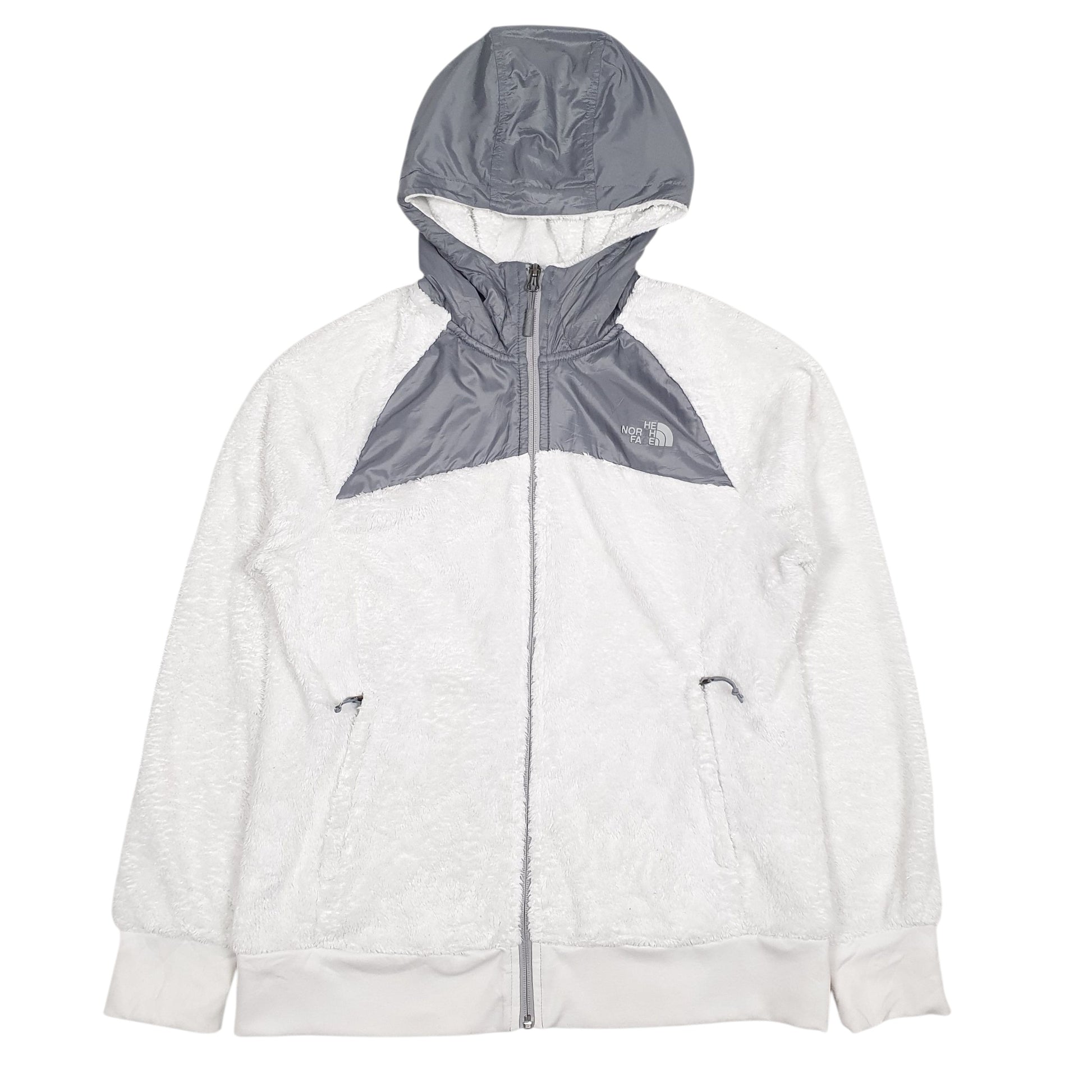 Womens White The North Face Hoodie Full Zip Jumper
