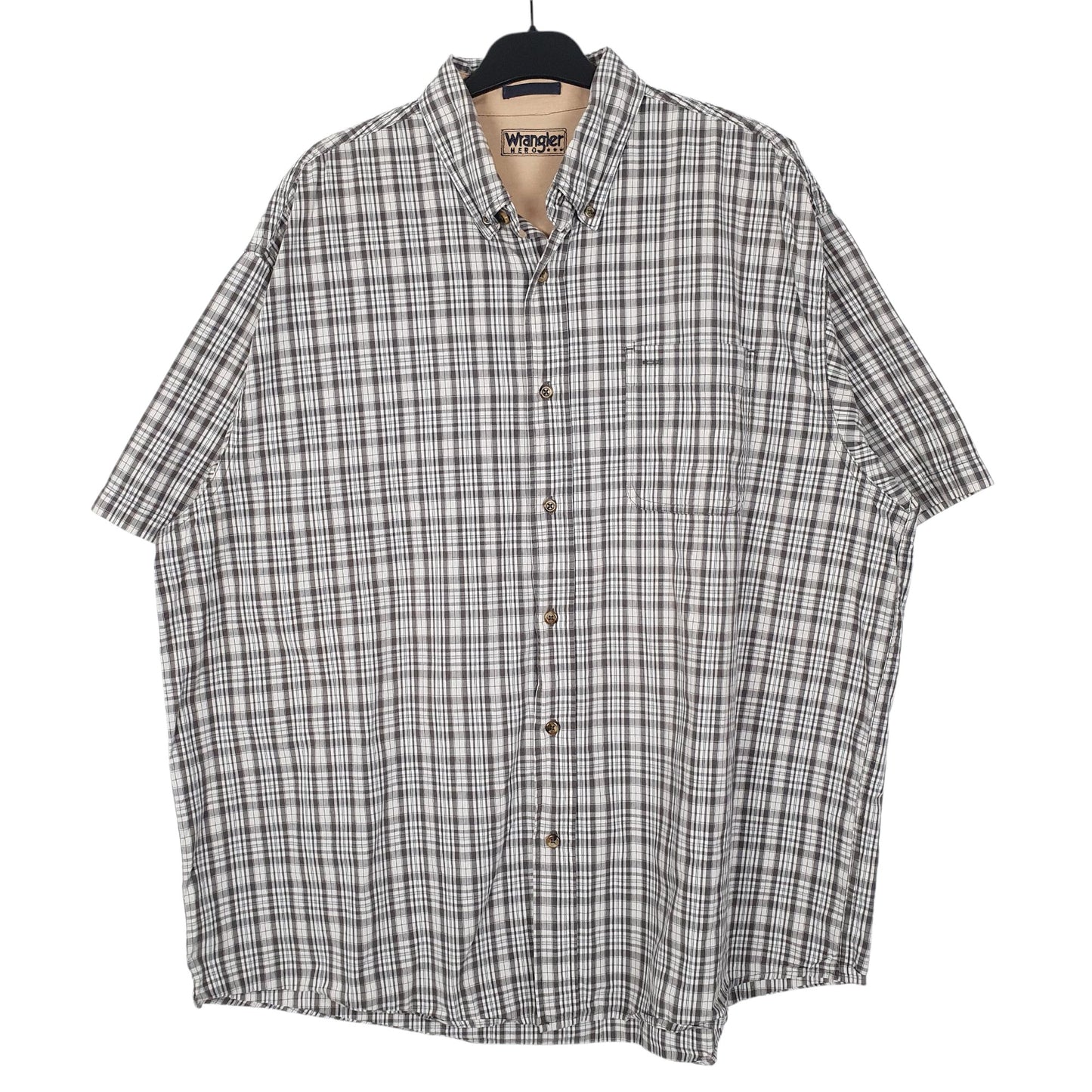 Mens Grey Wrangler Hero Short Sleeve Shirt