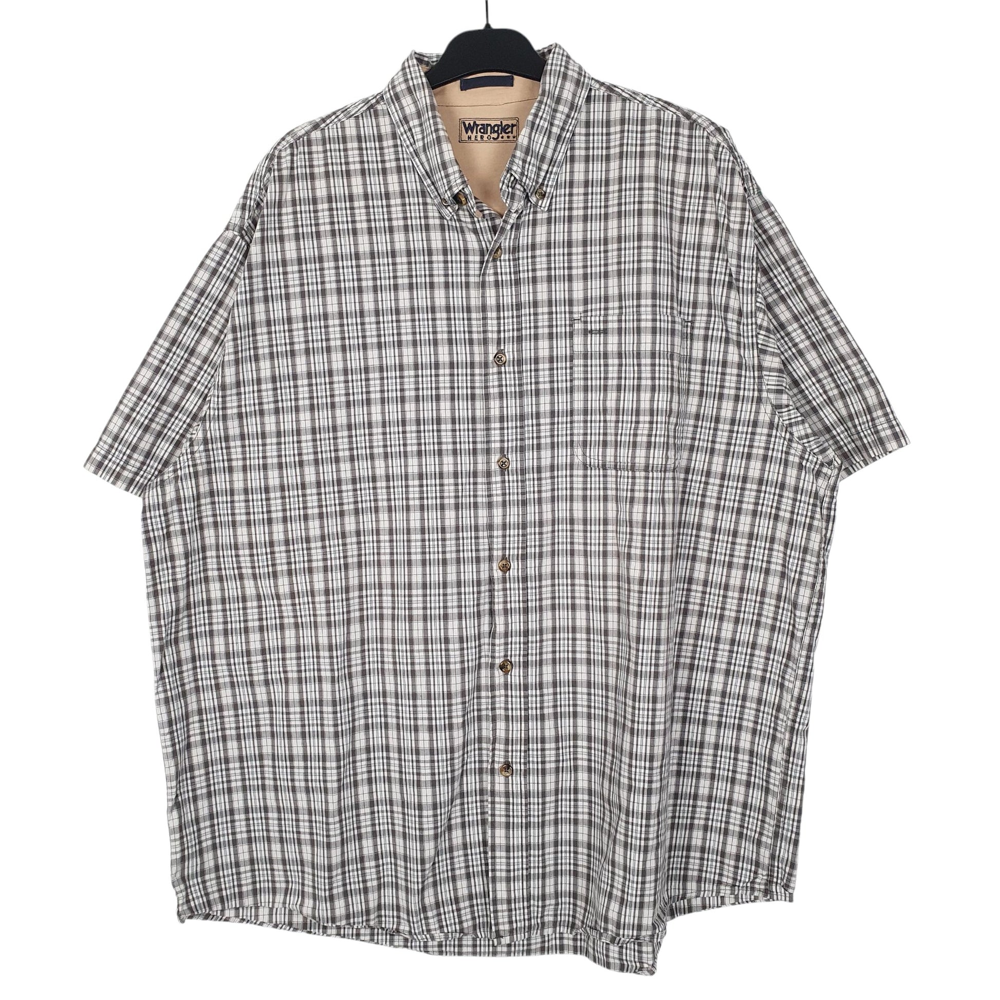 Mens Grey Wrangler Hero Short Sleeve Shirt