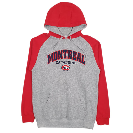 Mens Grey NHL Montreal Canadiens Hoodie Jumper