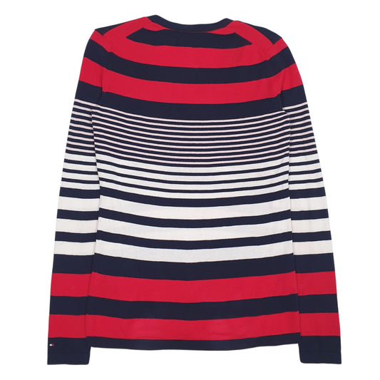 Womens Red Tommy Hilfiger  V Neck Jumper