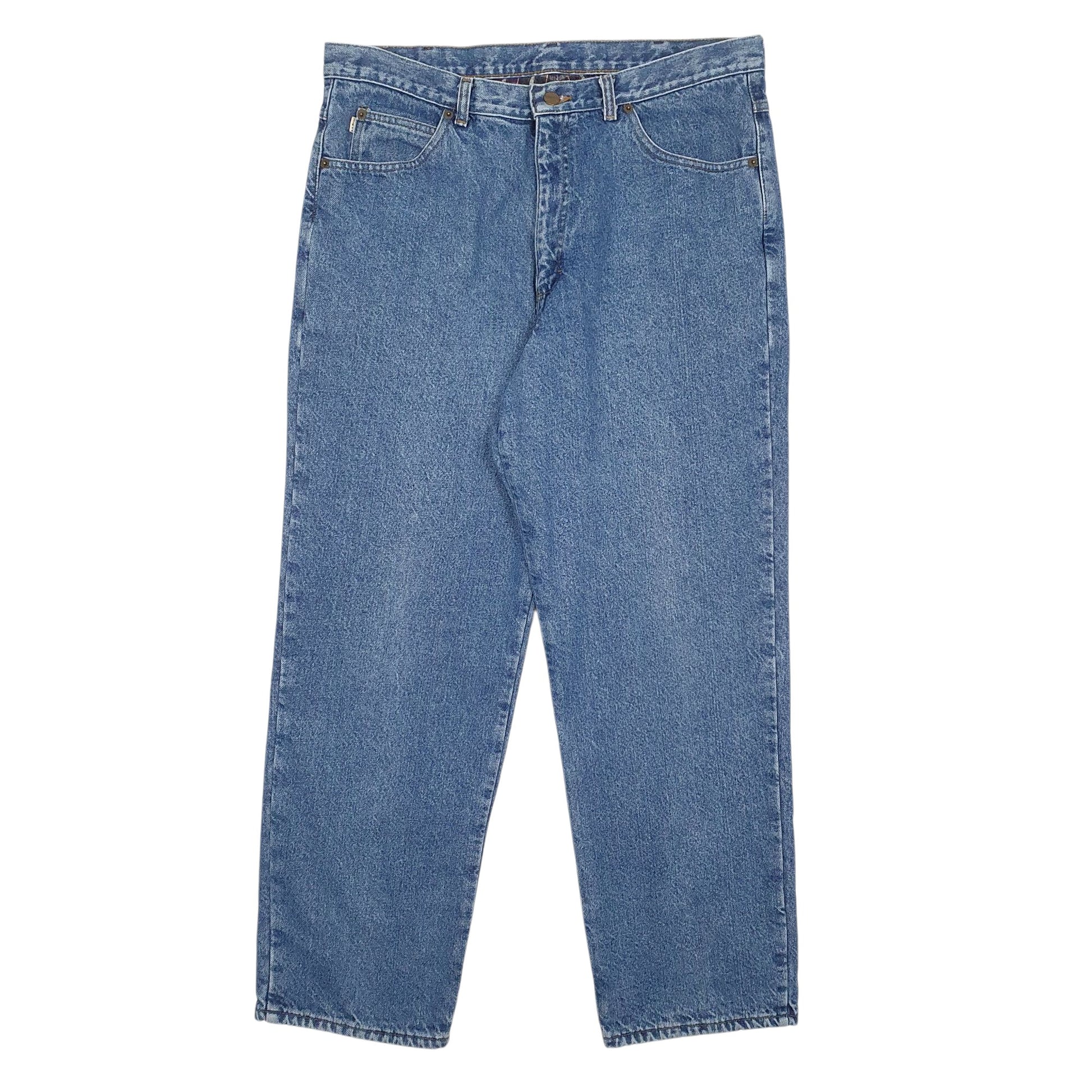 Mens Blue L.L.Bean Blanket Lined Double L 90s Natural JeansW36 L30