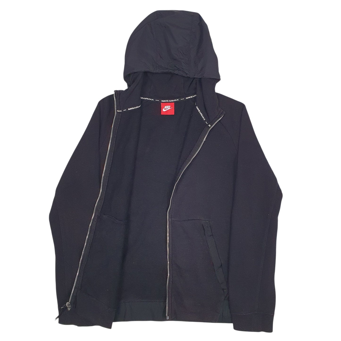 Womens Black Nike  Full Zip Jumper