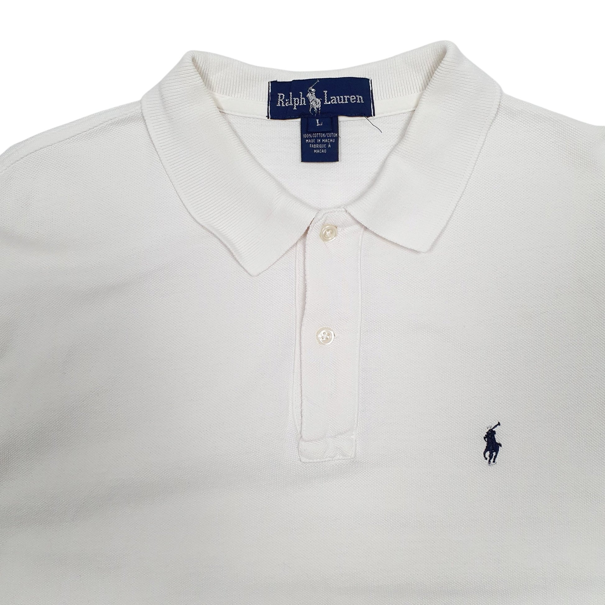 Mens White Polo Ralph Lauren   Polo Shirt
