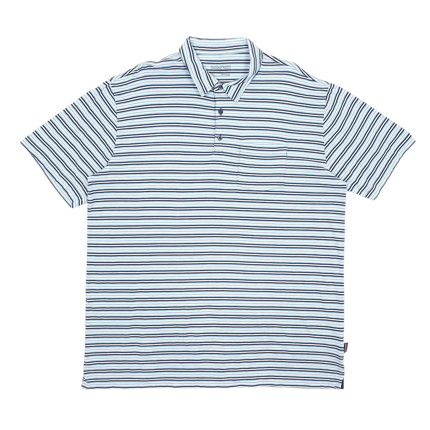 Mens Blue Patagonia  Short Sleeve Polo Shirt