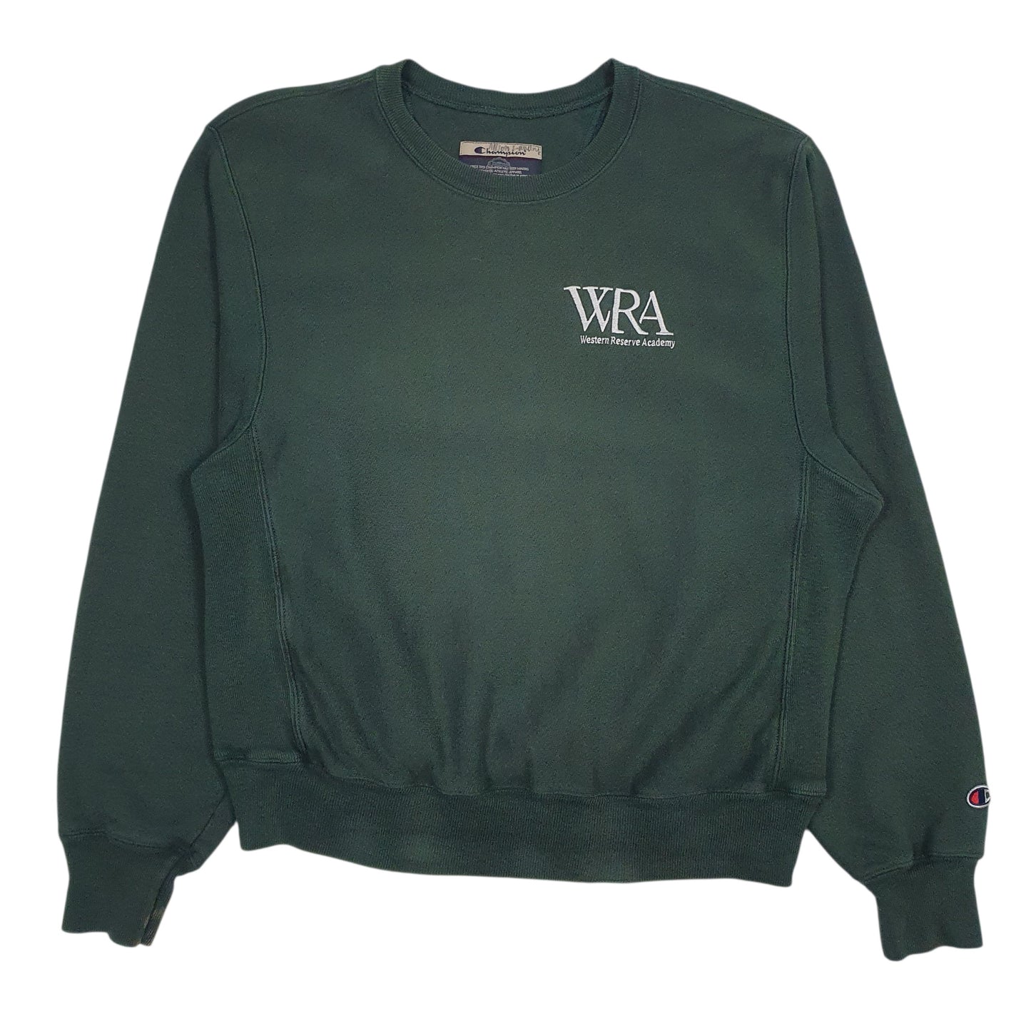 Mens Green Champion Vintage 90s Reverse Weave Crewneck Jumper