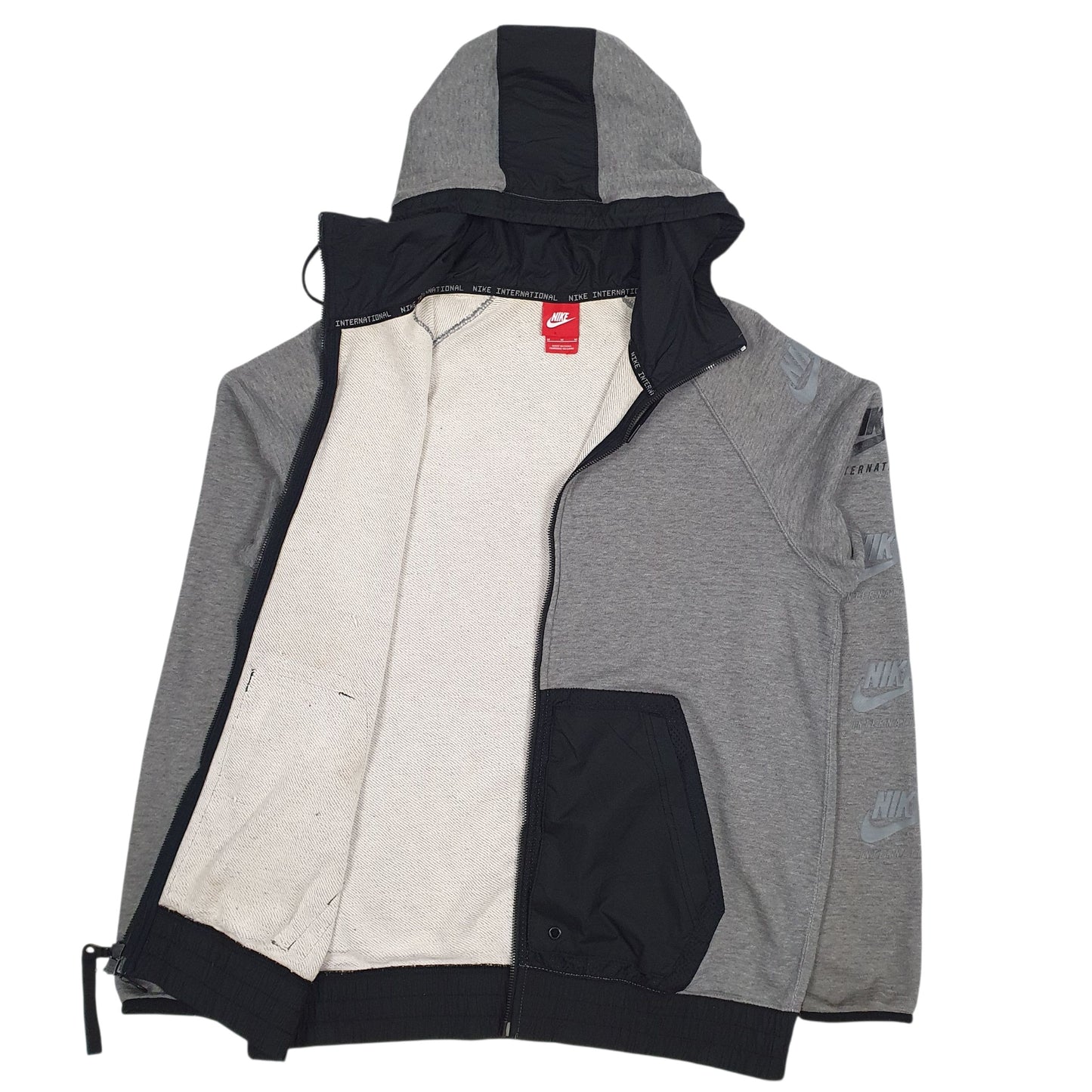 Mens Grey Nike  Full Zip Jumper