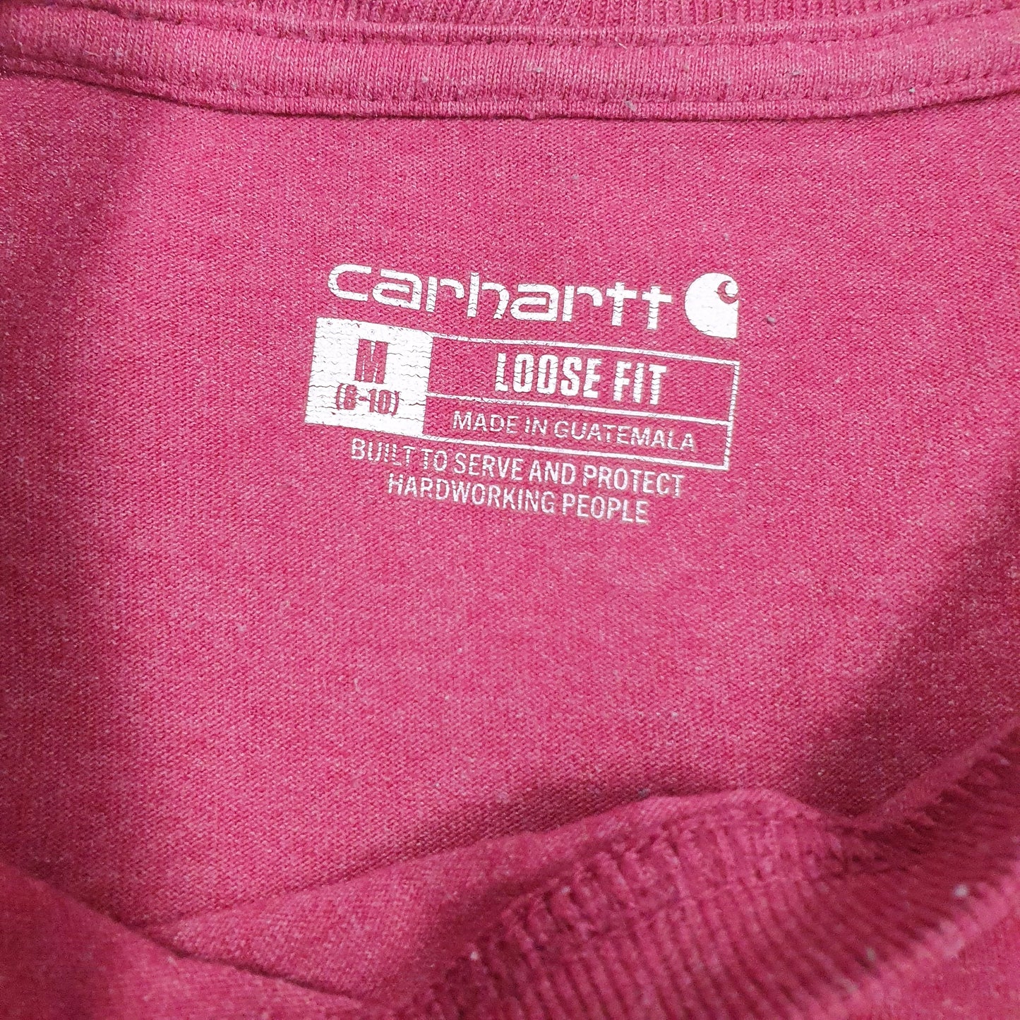 Womens Burgundy Carhartt   T Shirt