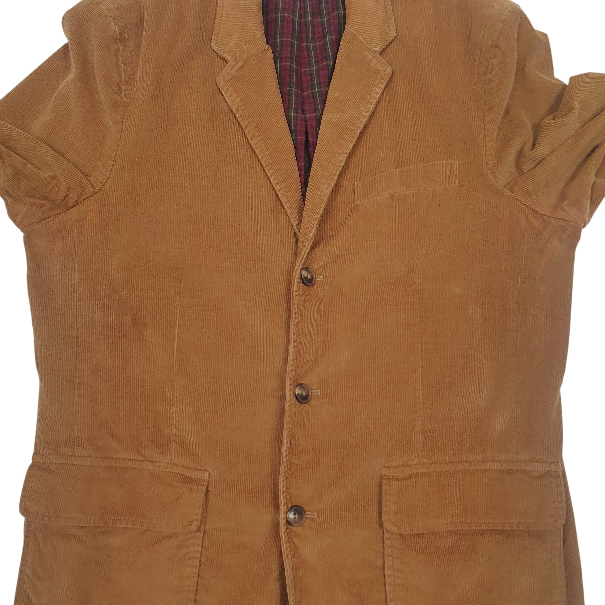 Mens Brown LL Bean Vintage Corduroy  Coat