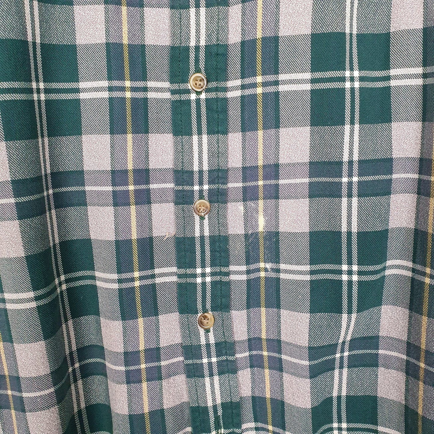 Mens Green Woolrich Thick Flannel  Shirt